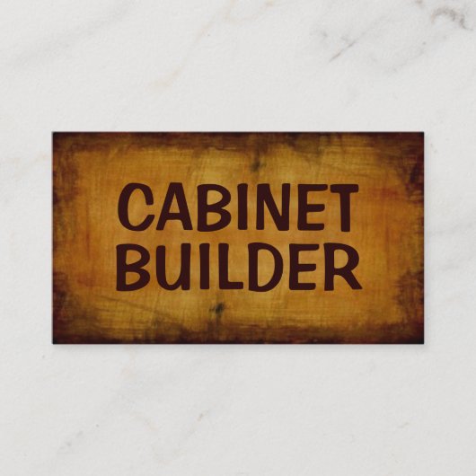 Cabinet Builder Antiek Visitekaartje (Voorkant)