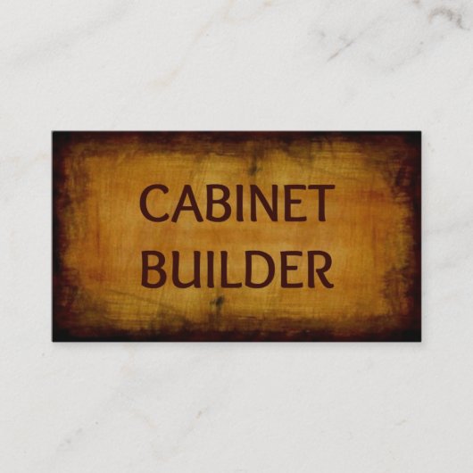 Cabinet Builder-Visitekaartje Visitekaartje (Voorkant)