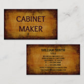Cabinet Maker Visitekaartje (Voorkant / Achterkant)