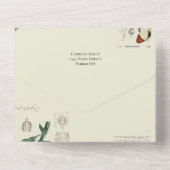 Cabinet of Curiosities All in One Wedding Uitnodig All In One Uitnodiging (Achterkant)