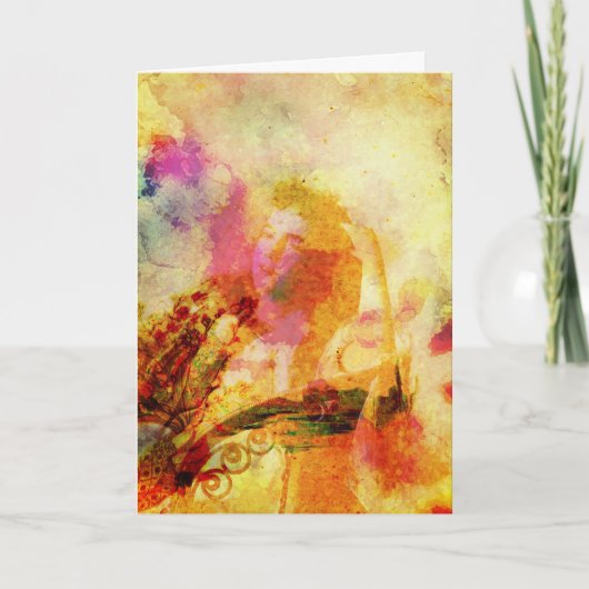 Cabinetcard Lady Digital Art Kaart (Voorkant)