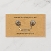 Cabinetry Carpentry Visitekaartje (Achterkant)