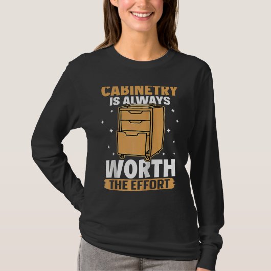 Cabinetry Is Always Worth The Effort Raglan Baseba T-shirt (Voorkant)