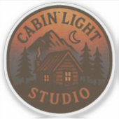 CabinLight Studio Ronde Sticker (Voorkant)