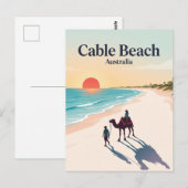 Cable Beach Broome Australië Briefkaart (Voorkant / Achterkant)