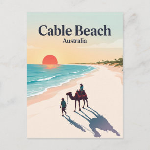 Cable Beach Broome Australië Briefkaart