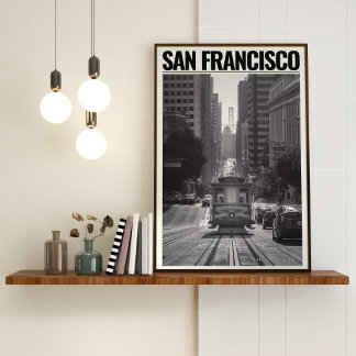 Cable Car 49 in de Foto van San Francisco Poster