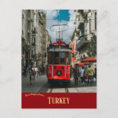 Cable Car in Taksim Square in Istanbul Turkije Briefkaart (Voorkant)