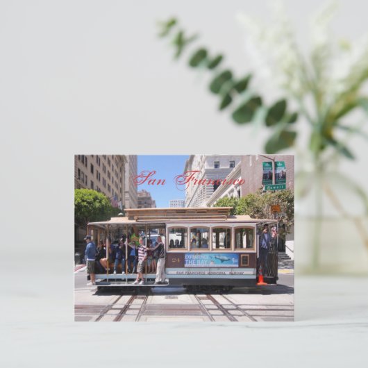 Cable Car of San Francisco Briefkaart (Staand voorkant)