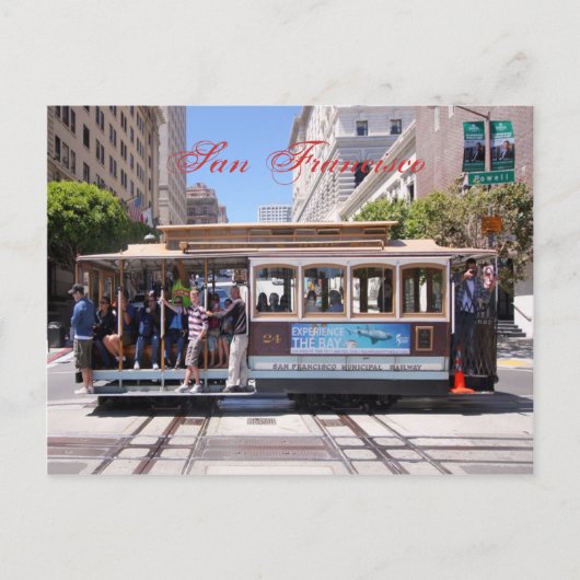 Cable Car of San Francisco Briefkaart (Voorkant)