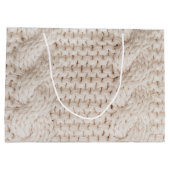 Cable Knit Pattern Groot Cadeauzakje (Achterkant)