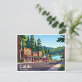 Cable, Wisconsin Briefkaart (Staand voorkant)