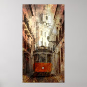 CABLECAR VAN LISSABON POSTER (Voorkant)