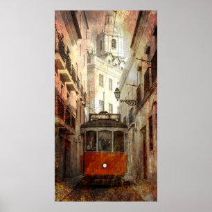 CABLECAR VAN LISSABON POSTER