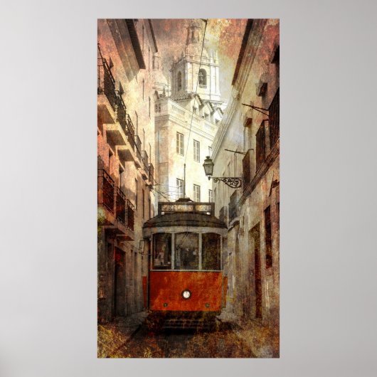CABLECAR VAN LISSABON POSTER (Voorkant)