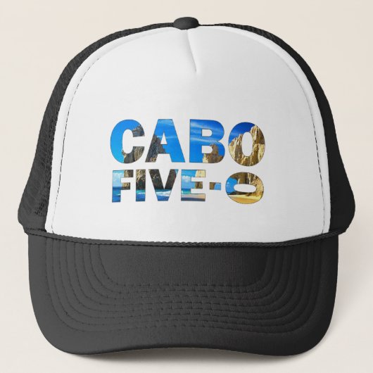 Cabo 50e verjaardagsvrachtwagen trucker pet (Voorkant)
