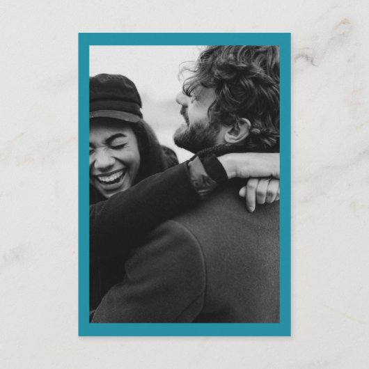 Cabo Bruiloft Uitnodigen Retro RSVP QR Code Enclos Informatiekaartje (Achterkant)