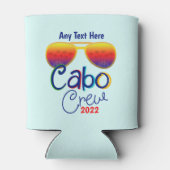 Cabo Crew Vacation Family Honeymoon Girls Group Blikjeskoeler (Achterkant)