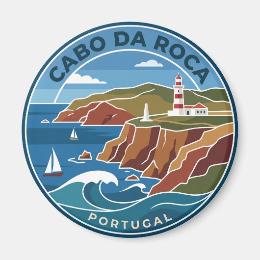 Cabo da Roca Portugal Magneet (Voorkant)