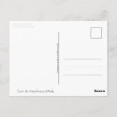 Cabo de Gata, Andalusië (Spanje) Briefkaart (Achterkant)