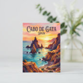 Cabo de Gata Natuurpark Spanje Briefkaart (Staand voorkant)