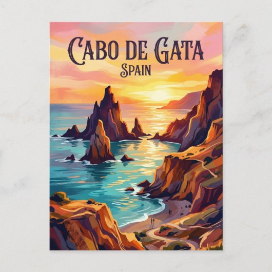 Cabo de Gata Natuurpark Spanje Briefkaart (Voorkant)