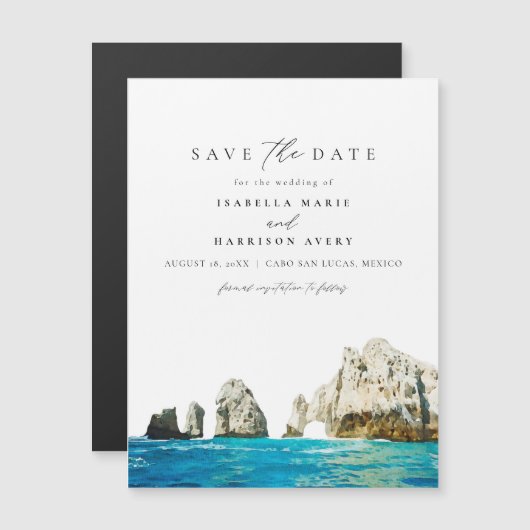 Cabo Mexico Destination Save the Date Magnet (Voorkant / Achterkant)