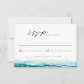 Cabo Mexico Ocean Beach Tropical RSVP Card Kaart (Voorkant)