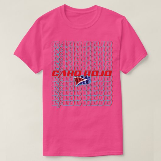 Cabo Rojo Cascade tekst 2 T-shirt (Design voorkant)