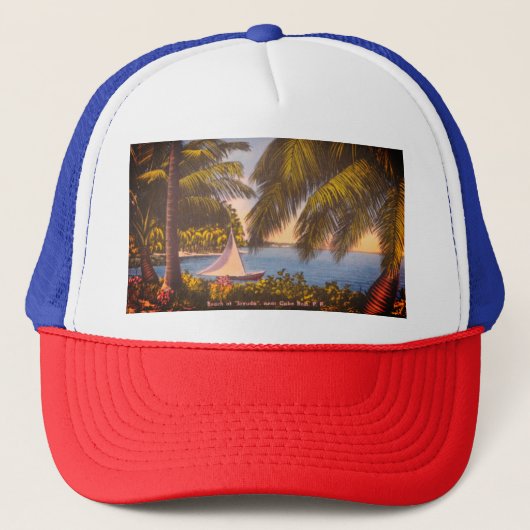 Cabo Rojo, Puerto Rico - Strand bij Joyuda Trucker Pet (Voorkant)