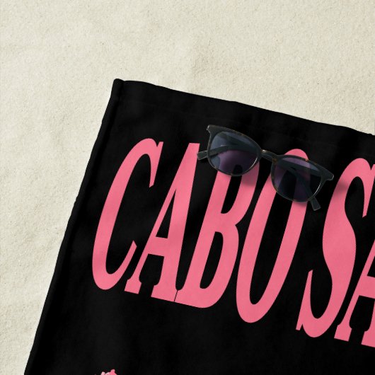 Cabo San Lucas Bachelorette Party Custom Vacation Strandlaken (In situ)