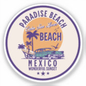 Cabo San Lucas Beach Mexico | Paradise Beach Sticker (Voorkant)