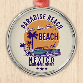 Cabo San Lucas Beach Mexico | Tropical Beach Metalen Ornament