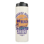 Cabo San Lucas Beach Mexico | Vintage Sunset Thermosbeker (Voorkant)