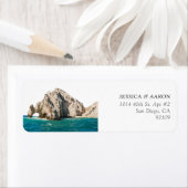 Cabo San Lucas Beach Retouradreslabels Etiket (Insitu)