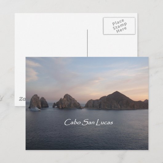 Cabo San Lucas bij Sunset Briefkaart (Voorkant / Achterkant)