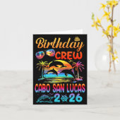 Cabo San Lucas Birthday Trip Vacation 2026 Matchin Kaart (Gele Bloem)