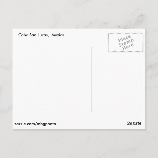 Cabo San Lucas Briefkaart (Achterkant)