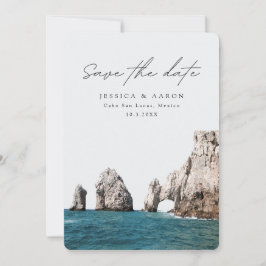 Cabo San Lucas Bruiloft Mexico Save the Date Kaart