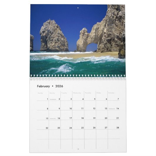 Cabo San Lucas Calendar  Kalender (Feb 2026)