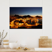 Cabo San Lucas Cityscape at Sunset, Mexico Poster (Keuken)