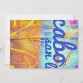 CABO SAN LUCAS Destination Invitation Kaart (Achterkant)