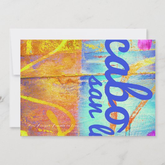 CABO SAN LUCAS Destination Invitation Kaart (Achterkant)