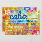 CABO SAN LUCAS Destination Invitation Kaart (Voorkant / Achterkant)