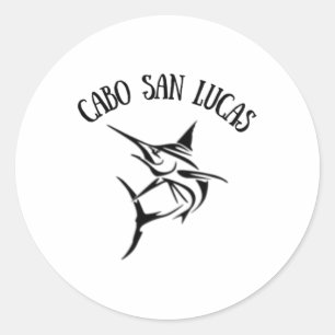 Cabo San Lucas diepzee vissen springende marlijn s Ronde Sticker