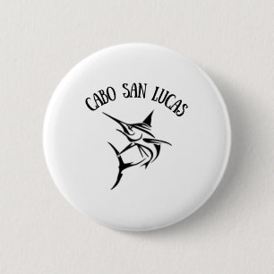 Cabo San Lucas diepzeevisserij springende marlijn Ronde Button 5,7 Cm