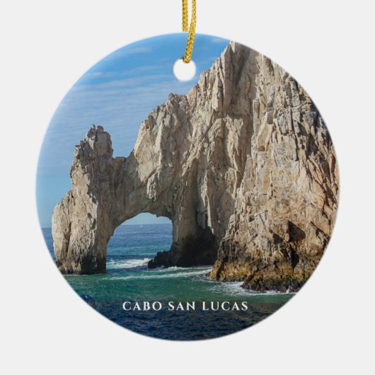 Cabo San Lucas | Eindboog van land | Mexico-kerami Keramisch Ornament (Voorkant)