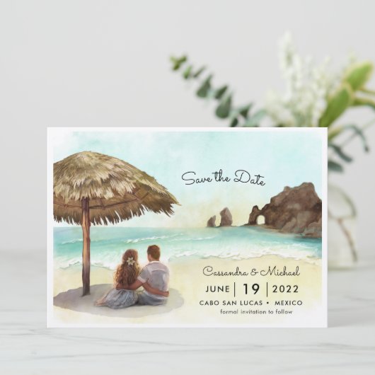 Cabo San Lucas | El Arco | Bestemming Huwelijk Inv Kaart (Staand voorkant)