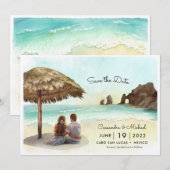 Cabo San Lucas | El Arco | Bestemming Huwelijk Inv Kaart (Voorkant / Achterkant)