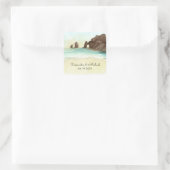 Cabo San Lucas | El Arco | Bestemming Huwelijksrei Vierkante Sticker (Tas)